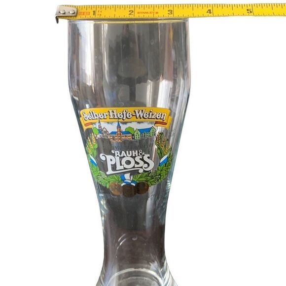 Vintage German Rauh & Ploss Pilsner Beer Glass Authentic Brew Experience Selber - Picture 6 of 13